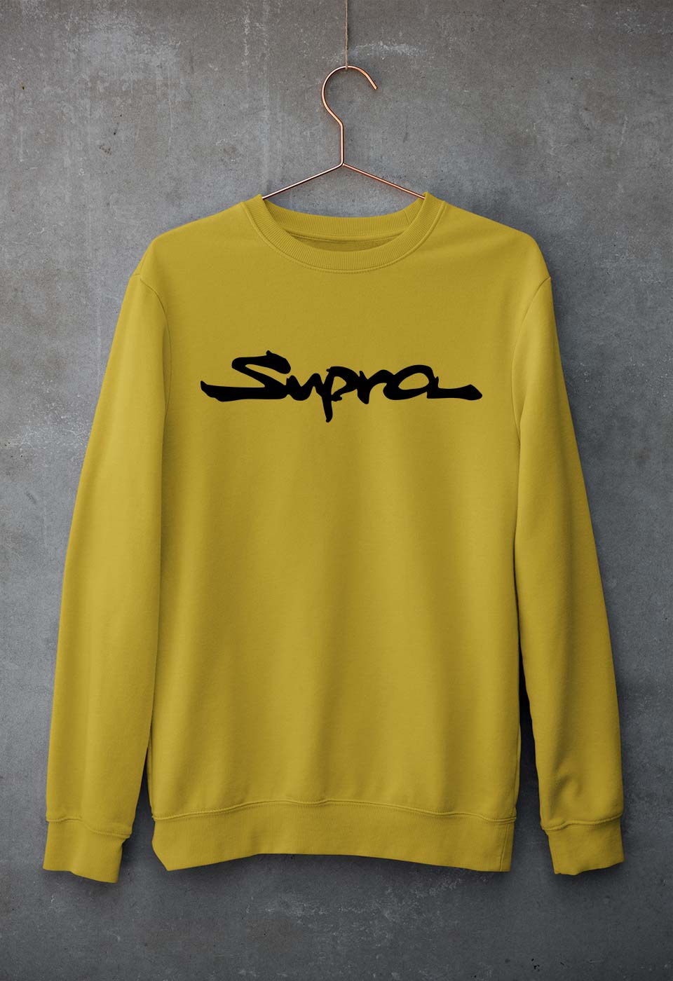 Supra Unisex Sweatshirt for Men/Women-Mustard Yellow-Ektarfa.online