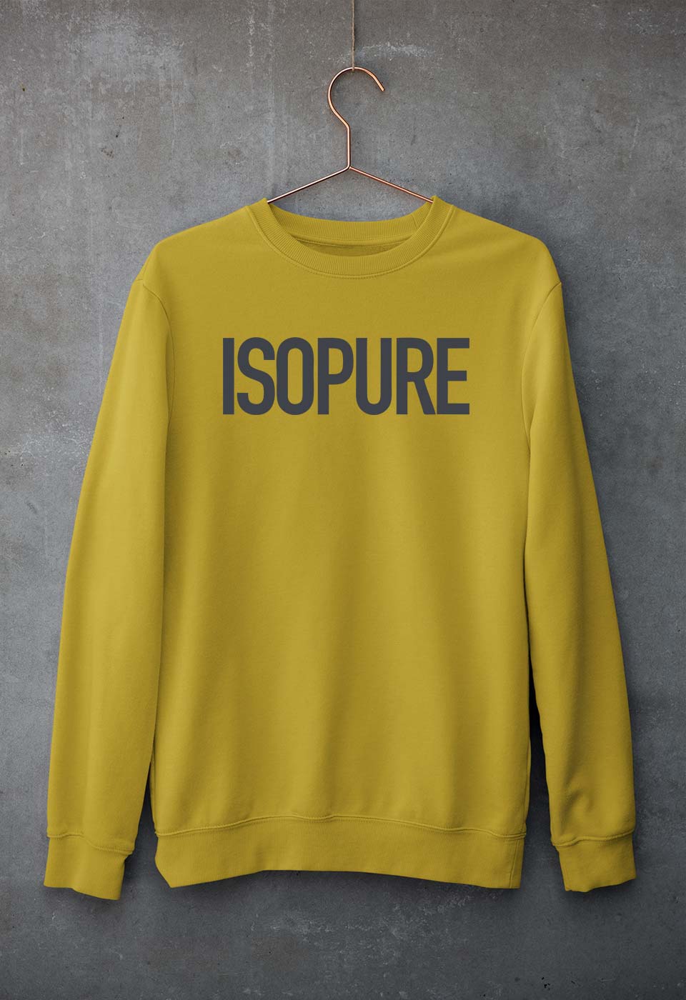 isopure Sweatshirt for Men/Women-Mustard Yellow-Ektarfa.online