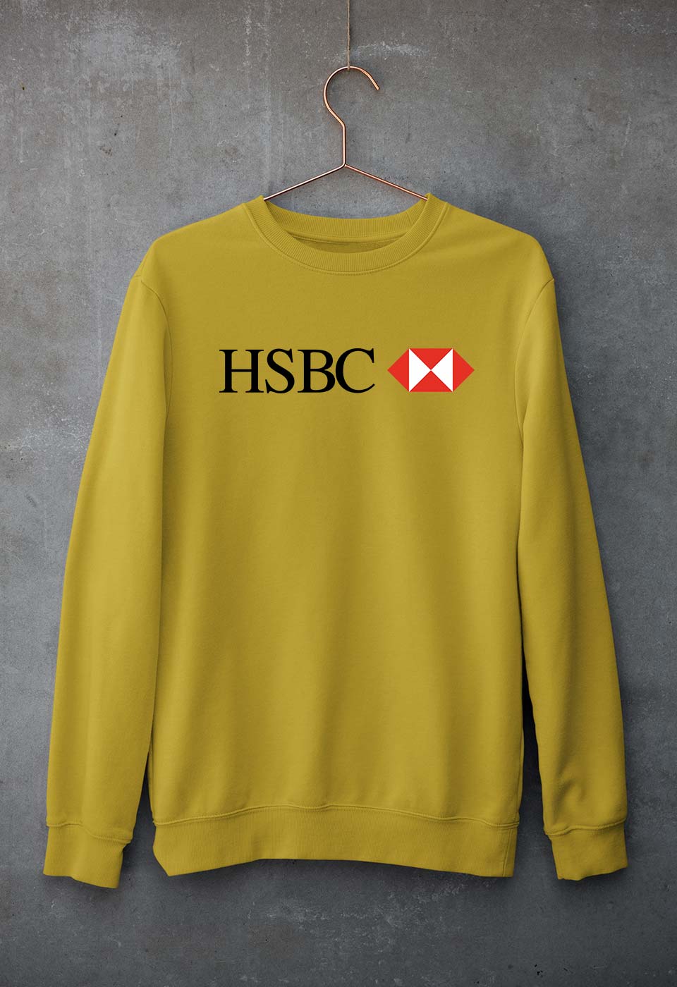hsbc Sweatshirt for Men/Women-Mustard Yellow-Ektarfa.online