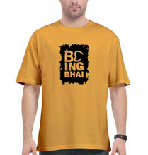 Load image into Gallery viewer, Being Bhai Oversized T-Shirt for Men-Golden Yellow-Ektarfa.online
