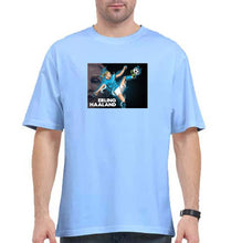 Load image into Gallery viewer, erling haaland Oversized T-Shirt for Men-Baby Blue-Ektarfa.online
