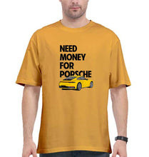 Load image into Gallery viewer, Porsche (Need Money) Oversized T-Shirt for Men-Golden Yellow-Ektarfa.online
