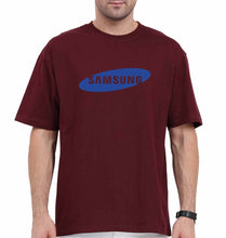 Load image into Gallery viewer, Samsung Oversized T-Shirt for Men-Maroon-Ektarfa.online
