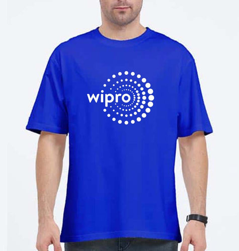 Wipro Oversized T-Shirt for Men-Royal Blue-Ektarfa.online
