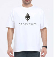 Load image into Gallery viewer, Ethereum Oversized T-Shirt for Men-White-Ektarfa.online
