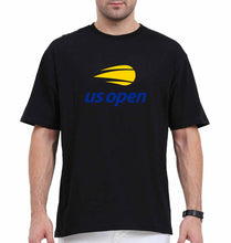 Load image into Gallery viewer, US Open Oversized T-Shirt for Men-Black-Ektarfa.online
