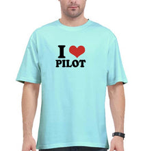 Load image into Gallery viewer, I LOVE PILOT Oversized T-Shirt for Men
