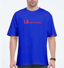 Load image into Gallery viewer, La La La La Oversized T-Shirt for Men-Royal Blue-Ektarfa.online
