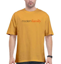 Load image into Gallery viewer, modern family Oversized T-Shirt for Men-Golden Yellow-Ektarfa.online
