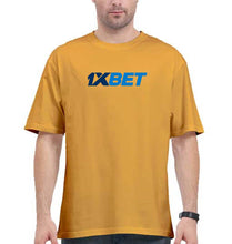 Load image into Gallery viewer, 1XBet Oversized T-Shirt for Men-Golden Yellow-Ektarfa.online
