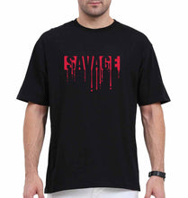 Load image into Gallery viewer, savage Oversized T-Shirt for Men-Black-Ektarfa.online
