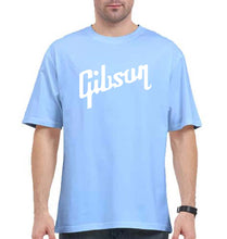Load image into Gallery viewer, gibson Oversized T-Shirt for Men-Baby Blue-Ektarfa.online
