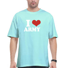 Load image into Gallery viewer, I Love Army Oversized T-Shirt for Men
