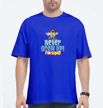 Load image into Gallery viewer, fun squad Oversized T-Shirt for Men-Royal Blue-Ektarfa.online
