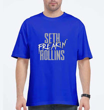 Load image into Gallery viewer, Seth Rollins Oversized T-Shirt for Men-Royal Blue-Ektarfa.online
