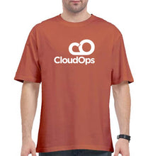 Load image into Gallery viewer, CloudOps Oversized T-Shirt for Men-Coral-Ektarfa.online
