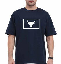 Load image into Gallery viewer, Bull Oversized T-Shirt for Men-Navy Blue-Ektarfa.online
