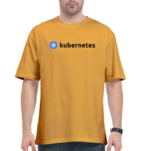 Load image into Gallery viewer, Kubernetes Oversized T-Shirt for Men-Golden Yellow-Ektarfa.online
