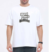 Load image into Gallery viewer, GTA San Oversized T-Shirt for Men-White-Ektarfa.online
