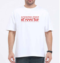 Load image into Gallery viewer, acknowledge the bloodline Oversized T-Shirt for Men-White-Ektarfa.online
