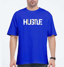 Load image into Gallery viewer, hustle Oversized T-Shirt for Men-Royal Blue-Ektarfa.online
