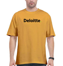 Load image into Gallery viewer, Deloitte Oversized T-Shirt for Men-Golden Yellow-Ektarfa.online
