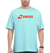 Load image into Gallery viewer, swiss Oversized T-Shirt for Men-Mint-Ektarfa.online
