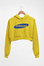 Load image into Gallery viewer, Samsung Crop HOODIE FOR WOMEN-Mustard Yellow-Ektarfa.online
