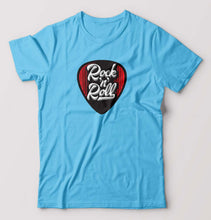 Load image into Gallery viewer, Guitar plectrum T-Shirt for Men-Light Blue-Ektarfa.online
