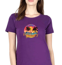 Load image into Gallery viewer, beach therapy T-Shirt for Women-Purple-Ektarfa.online
