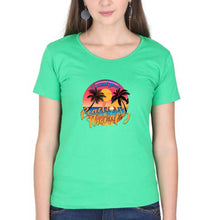 Load image into Gallery viewer, beach therapy T-Shirt for Women-flag green-Ektarfa.online
