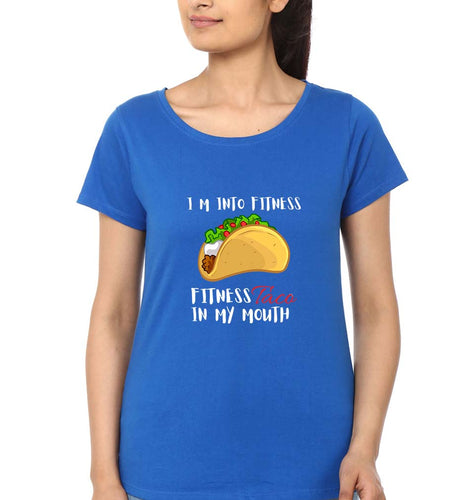 Taco T-Shirt for Women-Royal Blue-Ektarfa.online
