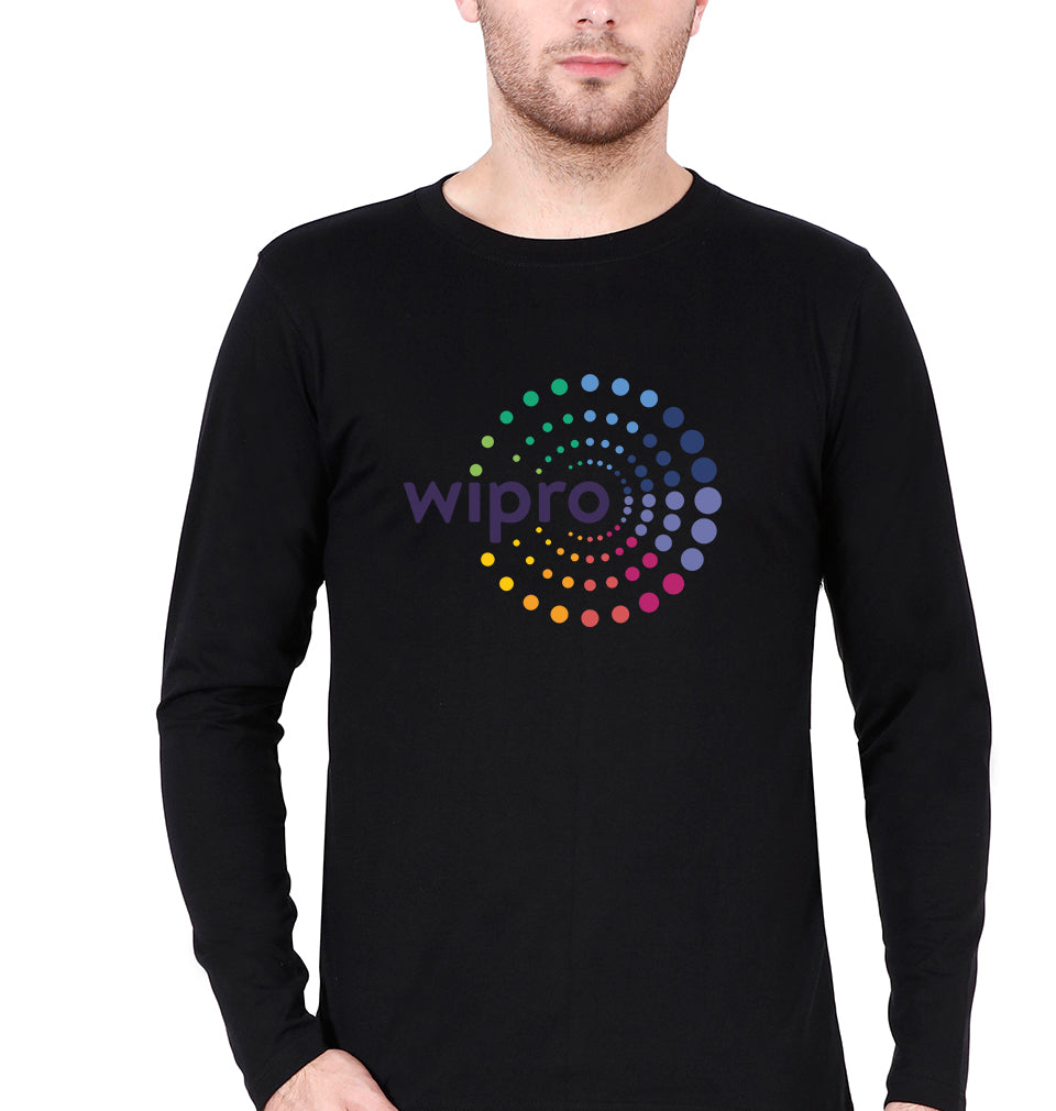 Wipro Full Sleeves T-Shirt for Men-Black-Ektarfa.online