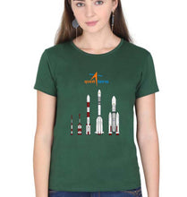 Load image into Gallery viewer, isro T-Shirt for Women-Dark Green-Ektarfa.online
