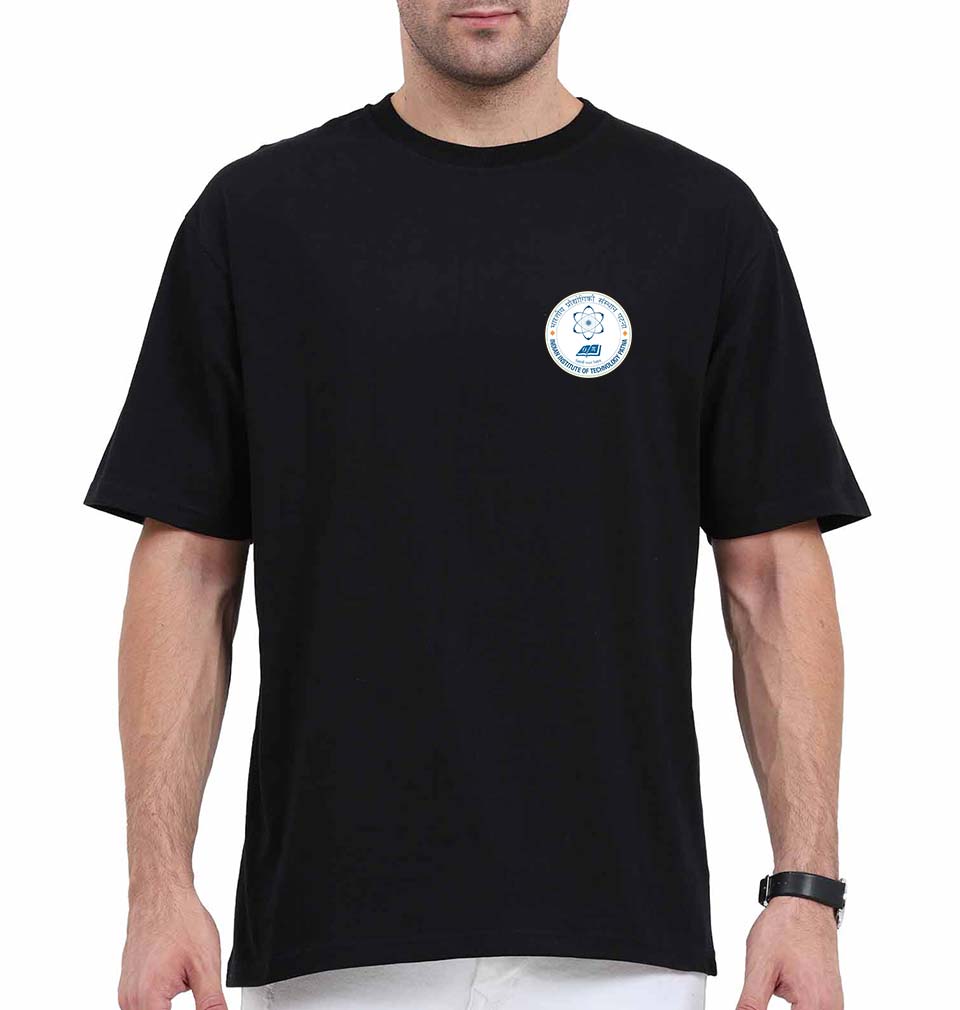 IIT Patna Oversized T-Shirt for Men-Black-Ektarfa.online