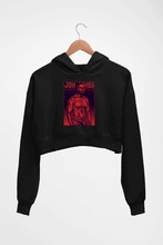 Load image into Gallery viewer, jon jones UFC Crop HOODIE FOR WOMEN-Black-Ektarfa.online
