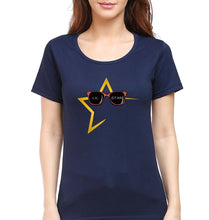 Load image into Gallery viewer, Lil Star T-Shirt for Women-Navy Blue-Ektarfa.online
