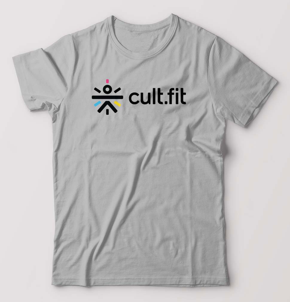 Cult Fit T-Shirt for Men-Grey Melange-Ektarfa.online
