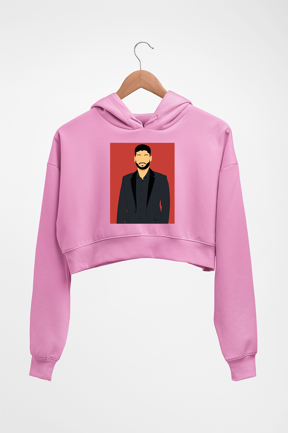 kr$na Crop HOODIE FOR WOMEN-Light Baby Pink-Ektarfa.online
