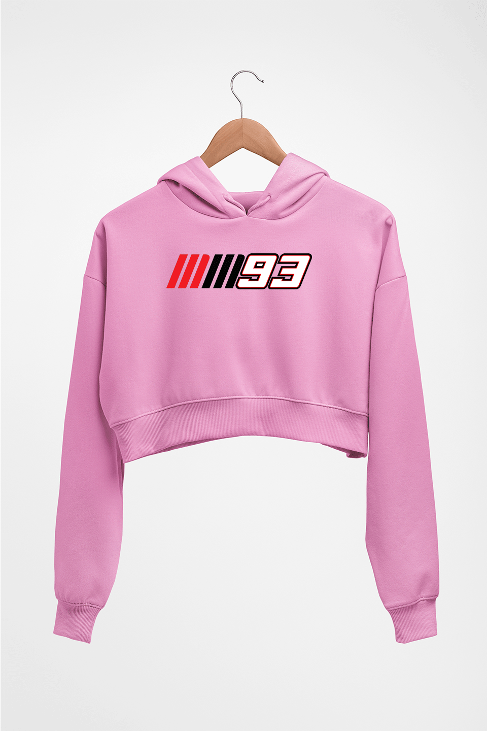 marc marquez Crop HOODIE FOR WOMEN-Light Baby Pink-Ektarfa.online
