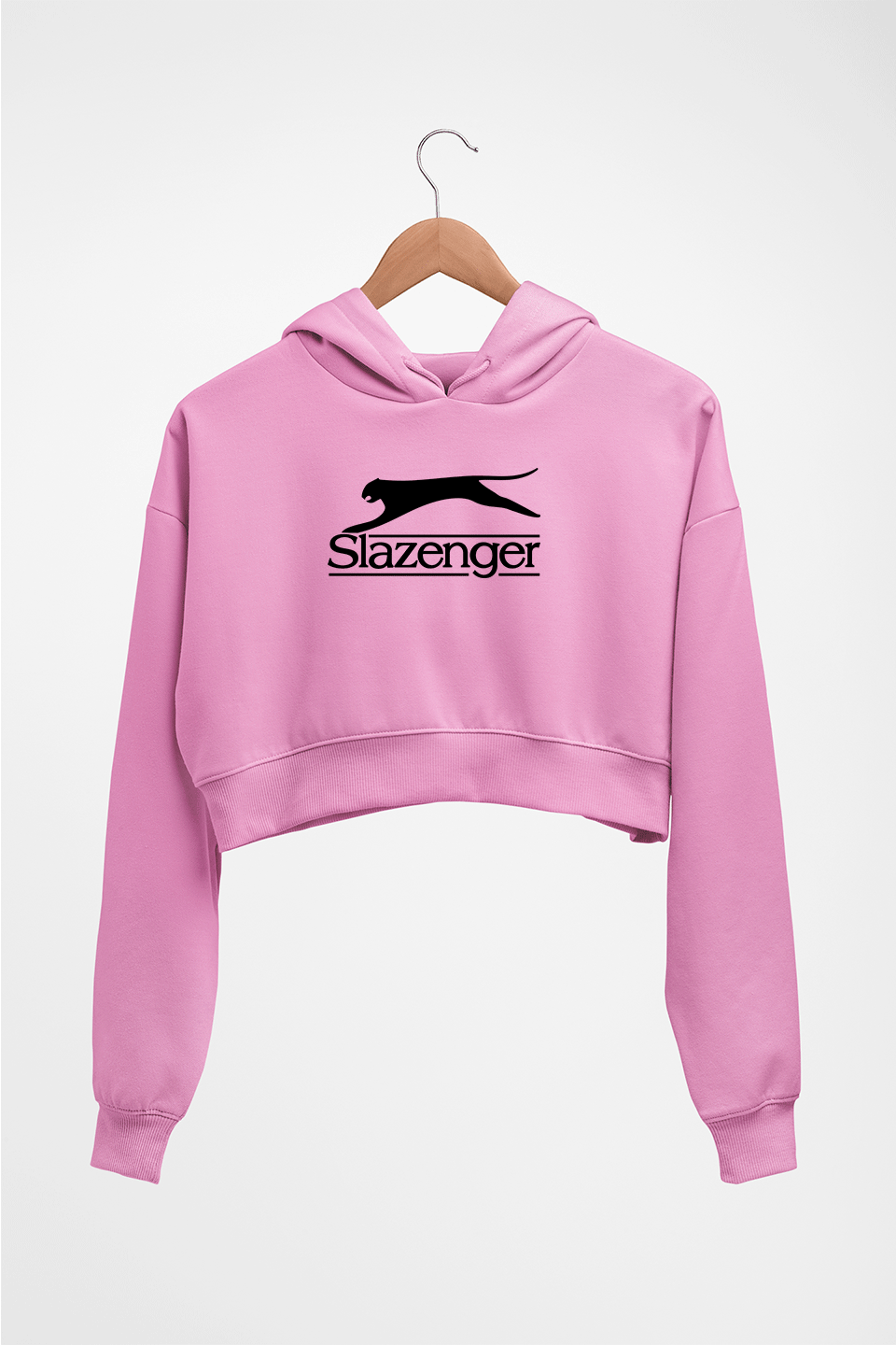 Slazenger Crop HOODIE FOR WOMEN-Light Baby Pink-Ektarfa.online