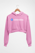 Load image into Gallery viewer, Kubernetes Crop HOODIE FOR WOMEN-Light Baby Pink-Ektarfa.online
