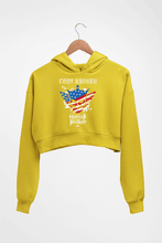 Load image into Gallery viewer, Cody Rhodes American Nightmare WWE Crop HOODIE FOR WOMEN-Mustard Yellow-Ektarfa.online
