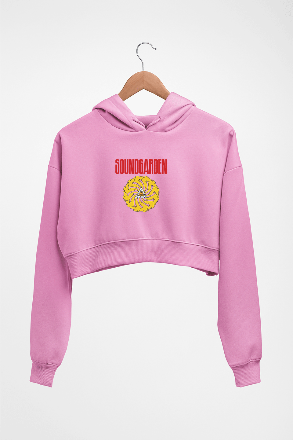 Soundgarden Crop HOODIE FOR WOMEN-Light Baby Pink-Ektarfa.online