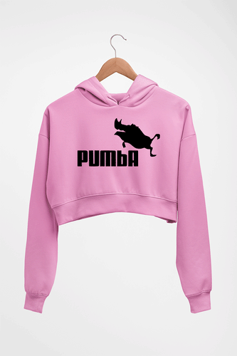 pumba Crop HOODIE FOR WOMEN-Light Baby Pink-Ektarfa.online