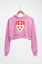 Load image into Gallery viewer, McGill University Crop HOODIE FOR WOMEN-Light Baby Pink-Ektarfa.online

