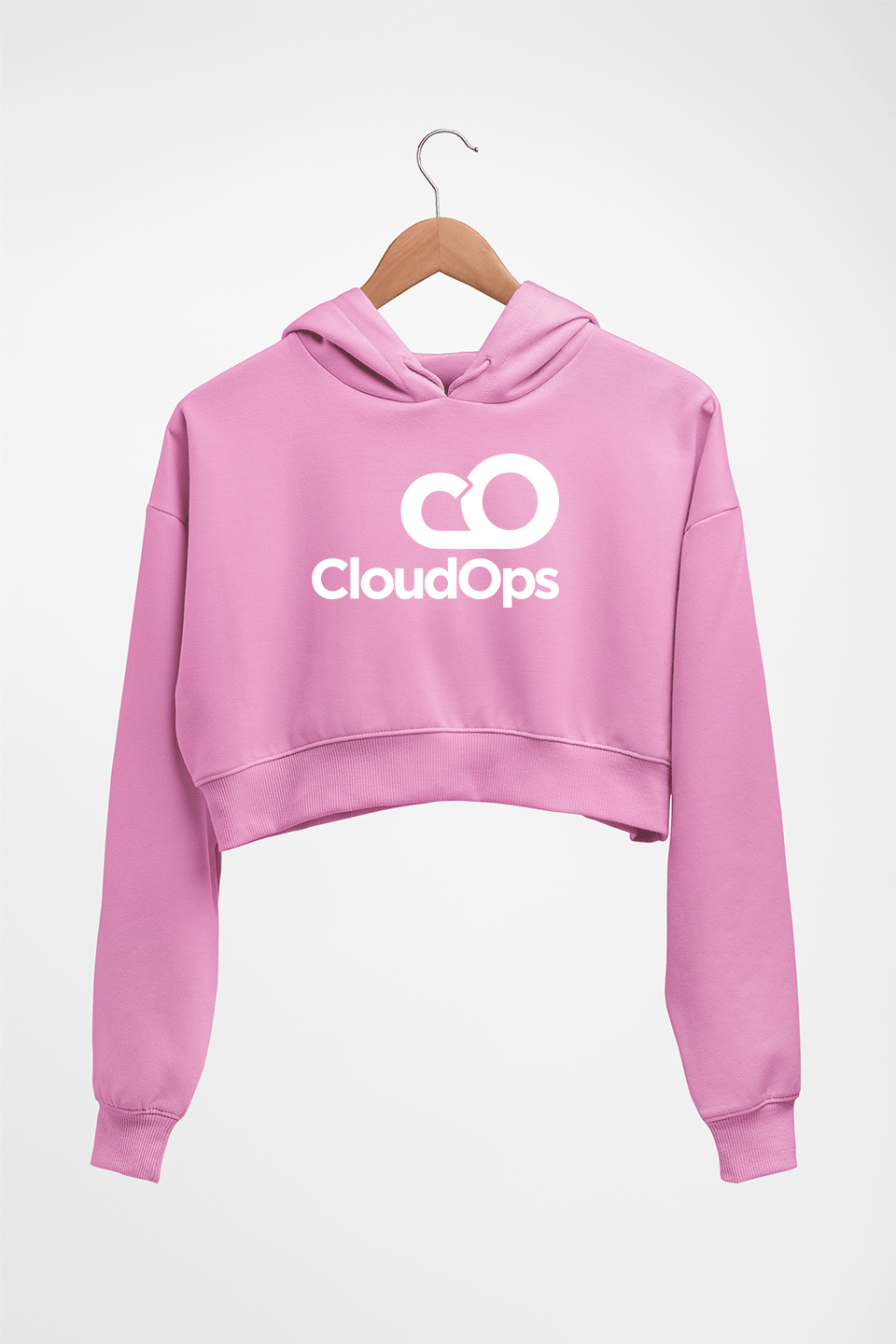 CloudOps Crop HOODIE FOR WOMEN-Light Baby Pink-Ektarfa.online