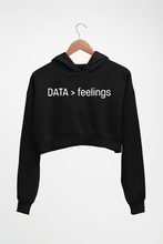 Load image into Gallery viewer, Data Crop HOODIE FOR WOMEN-Black-Ektarfa.online
