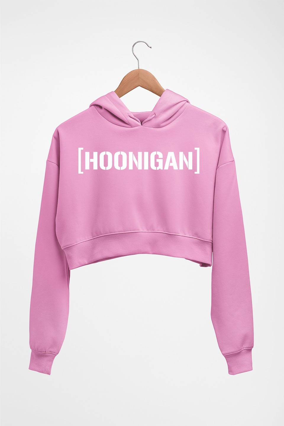 hoonigan Crop HOODIE FOR WOMEN-Light Baby Pink-Ektarfa.online