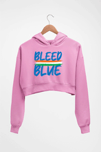 Load image into Gallery viewer, bleed blue Crop HOODIE FOR WOMEN-Light Baby Pink-Ektarfa.online
